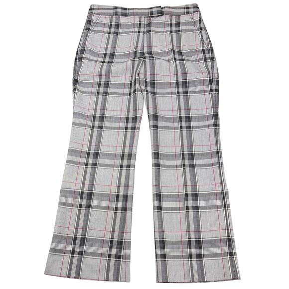 3.1 PHILLIP LIM Wool Blend Straight Leg Plaid Pant Sz 8 - Picture 3 of 9